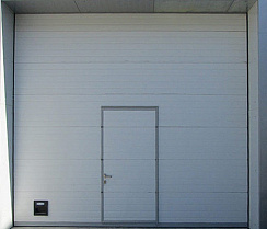 Секционные ворота Doorhan белого цвета